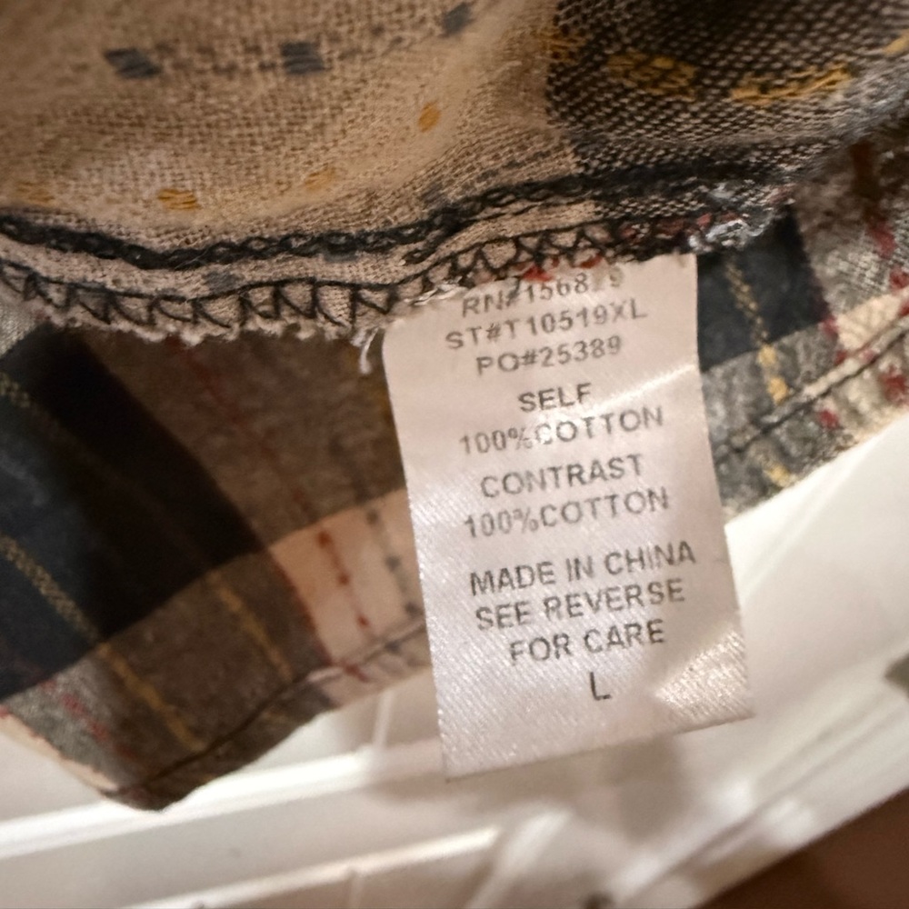 White Birch Charcoal and Beige Plaid Tunic - Picture 4 of 7
